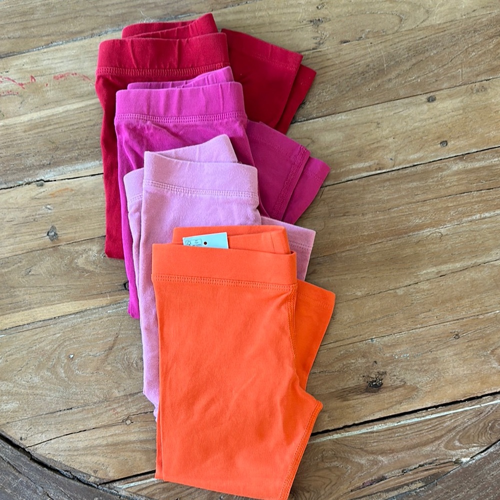 Primary Red and Pink Leggings for Active Days